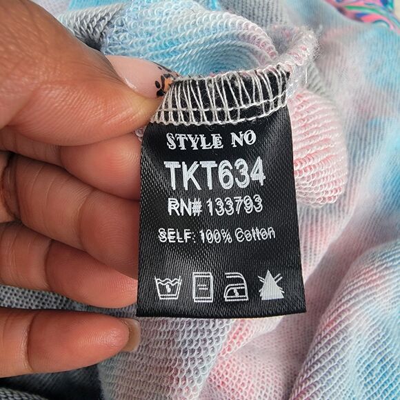 POL Galaxy Print Tie Dyed Pullover Sweater Sz Small Relaxed Fit - Picture 4 of 4